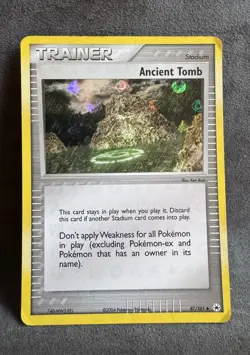 Ancient Tomb 87/101 Hidden Legends Reverse Holo Pokemon TCG Heavily Played - Image 1