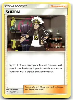 Guzma 115/147 SM - Burning Shadows Uncommon Normal Pokemon TCG NM - Image 1