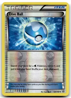 Dive Ball 125/160 XY - Primal Clash Uncommon Reverse Holo Pokemon TCG MP - Image 1