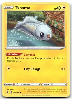 Tynamo 057/185 SWSH04: Vivid Voltage Common Normal Pokemon TCG NM - Image 1