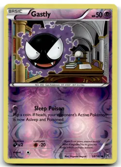 Gastly 58/162 XY - BREAKthrough Common Reverse Holo Pokemon TCG LP - Image 1