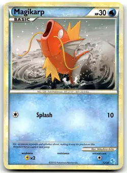 Magikarp (#12) 12/30 HGSS Trainer Kit: Gyarados & Raichu Common Normal Pokemon T - Image 1