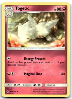 Togetic 137/214 SM - Unbroken Bonds Uncommon Normal Pokemon TCG NM - Image 1