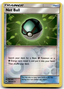 Net Ball 187/214 SM - Lost Thunder Uncommon Reverse Holo Pokemon TCG LP - Image 1