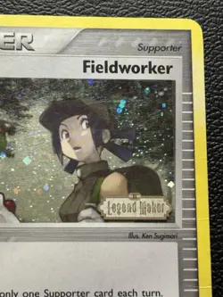 Pokemon Trainer Fieldworker Reverse Holo 73/92 Stamped Ex Legend Maker MP - Image 2