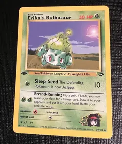 Pokemon TCG Erika's Bulbasaur Gym Challenge 39/132 1st Edition - Image 1