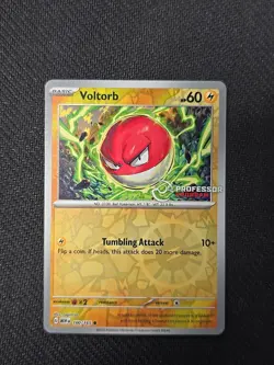 Pokemon 151 Voltorb Professor Program Reverse Holo Promo 100/165 NM - Image 1