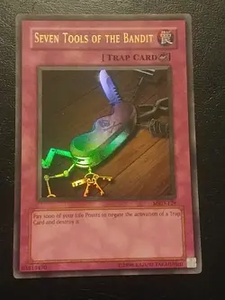 Yu-Gi-Oh ULTRA RARE HOLO SEVEN TOOLS OF THE BANDIT MRD-129 VINTAGE PRINT VLP - Image 1