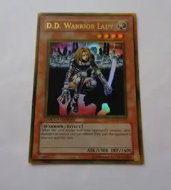 D.D. Warrior Lady GLD1-EN015 (Gold Rare Limited Edition, Lightly Played / LP) - Image 1