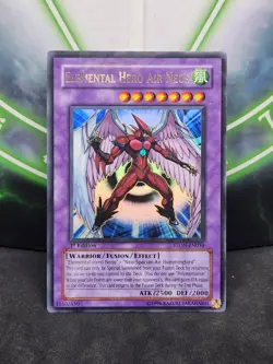 Yugioh Elemental Hero Air Neos STON-EN034 Ultra Rare 1st Edition MP - Image 1
