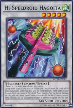 1x (P) Hi-Speedroid Hagoita - BOSH-EN049 - Rare - Unlimited Edition YuGiOh - Image 1