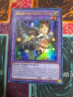 Yu-Gi-Oh! TCG Hugin the Runick Wings TAMA-EN037 Ultra Rare 1st Edition Near Mint - Image 1