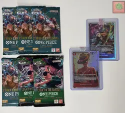 English One Piece TCG 6-Pack Bundle OP08 & OP12 + 2 SR Cards | Sealed | - Image 1
