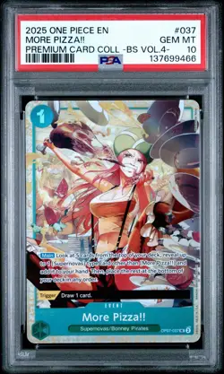 2025 One Piece More Pizza!! Alternate Art Foil - OP07-037 PSA 10 Gem Mint - Image 1