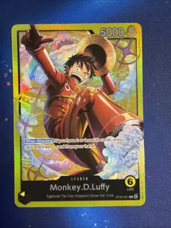 ONE PIECE TCG Monkey D Luffy Leader ST29-001 L ST29 NM/M - Image 1