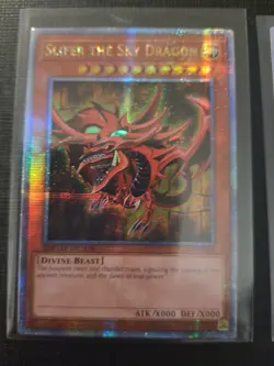 EGYPTIAN GOD CARDS OBELISK SLIFER RA LC01 Quarter Century Secret Rare Yugioh TCG - Image 3