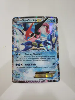 Ash-Greninja EX XY133 - NM OVERSIZED JUMBO XY Black Star Promo Pokemon TCG Card - Image 1