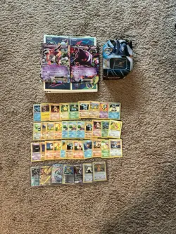 600+ Pokemon Collection Base Set Shadowless-modern Cards Binder and Full Tin Lot - Image 2