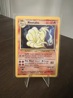Pokemon Ninetails Holo Card 17/110 Legendary Collection LP - Image 1