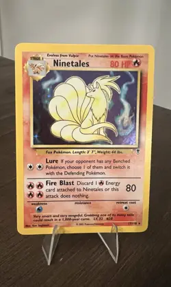 Pokemon Ninetails Holo Card 17/110 Legendary Collection LP - Image 4