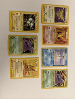 Pokemon Card Lot Of 7 Fossil Unlimited - Holos and Non Holos WOTC - Image 1