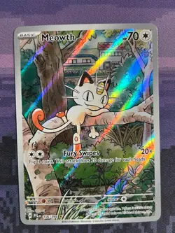 Meowth 106/094 Pokemon Phantasmal Flames Illustration Rare Near Mint Card NM 1 - Image 1