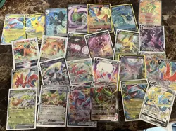 V, Vstar, VMAX, EX, and Full Art 70 Card Pokemon Lot Mint/Near Mint - Image 1