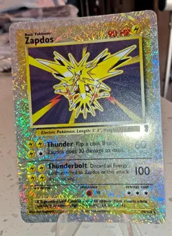 ZAPDOS Reverse Holo Legendary Collection ENG POKEMON Card Carta 19/110 - Image 1