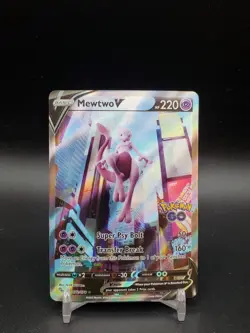 Mewtwo V 072/078 Pokemon Go Alternate Art NM Pokemon Card - Image 1