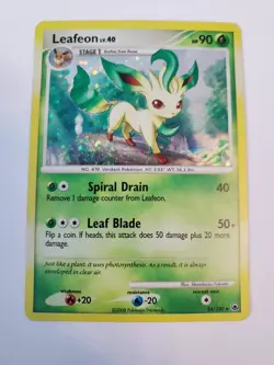 Leafeon - 24/100 - Pokemon Majestic Dawn Holo Card LP-MP - Image 2
