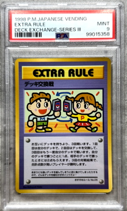 Pokemon Card Japanese Extra Rule Deck Exchange PSA 9, Vending Series III, 1998 - Image 1