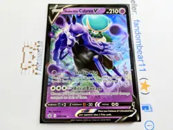 Shadow Rider Calyrex V ULTRA RARE card 074/198 SWSH Chilling Reign 2021 Pokemon - Image 2