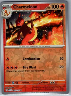 Charmeleon - 005/165 Reverse Holo SV: Scarlet & Violet 151 - Pokemon Card - NM - Image 1
