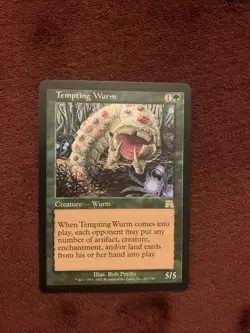 Tempting Wurm Onslaught Regular NM Magic The Gathering MTG Card Unplayed Rare X1 - Image 1