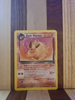 Pokemon Card TCG Team Rocket Dark Flareon 35/82 Non Holo Rare EX - Image 1