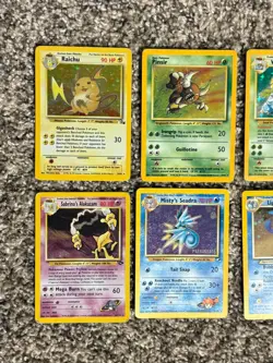 Vintage Pokemon Holo Lot 8 cards - Base Set, Gym Challenge, Jungle, Fossil, Best - Image 2