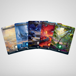 Unfinity Full Art Basic Planetary Land Card Set 235-239 MTG NEW - Image 2