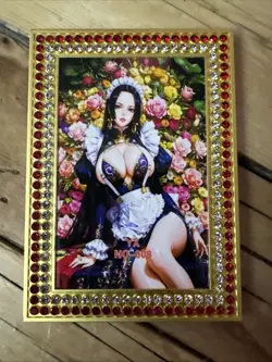 One Piece CCG Goddess Boa Hancock Metal Card - Flowered Beauty /27 - Image 1