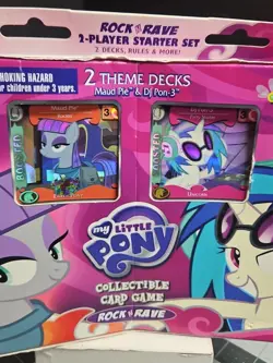 2014 Hasbro My Little Pony Rock N Rave Card Game Starter Set 2 pks, NEW SEALED - Image 3