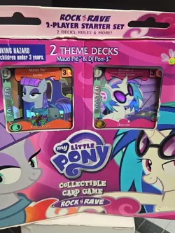 2014 Hasbro My Little Pony Rock N Rave Card Game Starter Set 2 pks, NEW SEALED - Image 4