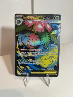 Pokemon TCG Mega Evolution Venusaur EX Full Art Ultra Rare Card 155/132 - Image 1