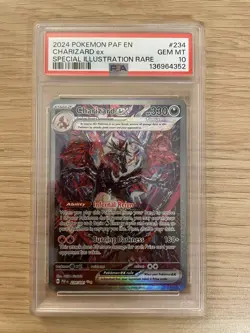 2024 POKEMON PAF EN-PALDEAN FATES SPECIAL ILLUSTRATION RARE CHARIZARD EX PSA 10 - Image 1