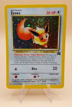 Eevee Holo Pokemon Black Star Promo #11 WOTC 1999-2000 SWIRL B - Image 1