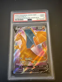 Charizard V SWSH050 Champions Path ETB Promo Pokemon English TCG PSA 9 - Image 1