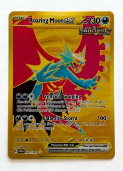 Pokemon TCG Roaring Moon EX 262/182 Gold Hyper Rare Paradox Rift NM Fresh Pull - Image 2