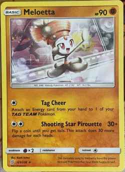 Meloetta Rare - 123/236 - Unified Minds Pokemon 2019 - Image 1