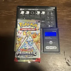 21.76g HEAVY - Pokemon TCG Prismatic Evolution Booster Pack!Possible GOD - Image 1