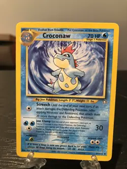 Pokemon TCG Croconaw Neo Genesis 31/111 Regular Unlimited Uncommon LP - Image 1