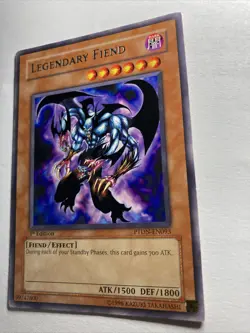 Yugioh! Legendary Fiend PTDN-EN093 1st Edition Rare NM - Image 3