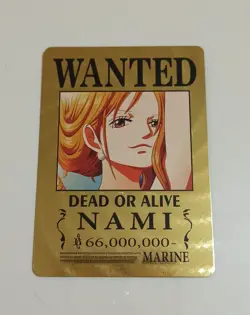 Carte One Piece Wanted Nami Gold Card - Image 1